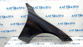 Front right wing BMW 3 F30 12-18 black 668, dented mount