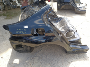 Quarter wing rear right BMW 3 F30 12-18 on the body, black, pokes