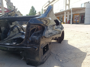 Quarter wing rear right BMW 3 F30 12-18 on the body, black, pokes