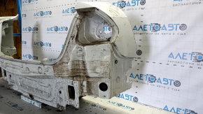 Rear panel VW Passat b8 16-19 2 parts, with eyepieces, white