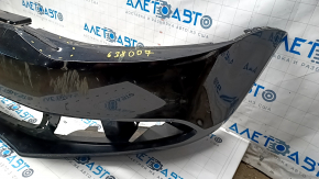 Bare front bumper VW Jetta 11-14 USA black LC9X, cracks, broken fasteners, rubbed