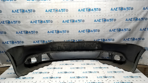 Bare front bumper VW Jetta 11-14 USA black LC9X, cracks, broken fasteners, rubbed