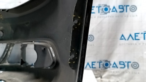 Bare front bumper VW Jetta 11-14 USA black LC9X, cracks, broken fasteners, rubbed
