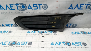 Front bumper grille side right VW Jetta 11-14 USA without fog lights, sand