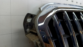 Radiator grill Audi Q5 8R 13-17 rest, for parking sensors, gloss, chrome, sand, scratches