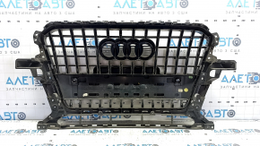 Radiator grill Audi Q5 8R 13-17 rest, for parking sensors, gloss, chrome, sand, scratches