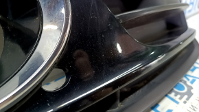Lower grille of the front bumper right Audi Q5 8R 13-17 rest, matt+gloss chrome under fog lights, type 2, sand, broken mount