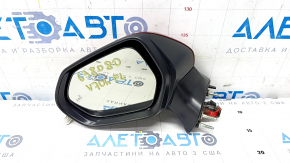 Side mirror left Toyota Camry v70 18- BSM, 7 pins, turn signal, red