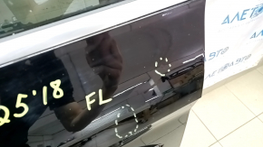 Door assembly front left Audi Q5 80A 18- keyless, black LY9B, bumpers, bumper on molding