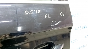 Door assembly front left Audi Q5 80A 18- keyless, black LY9B, bumpers, bumper on molding