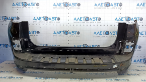 Bare rear bumper Fiat 500L 14-17 prerest Trekking without parking sensors, graphite, scratches, pressed, crack in mount