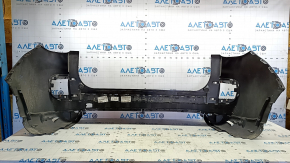 Bare rear bumper Fiat 500L 14-17 prerest Trekking without parking sensors, graphite, scratches, pressed, crack in mount