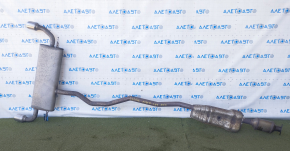 Muffler rear part with barrel Ford Edge 15-20 2.0T AWD with catalytic converter, rusty