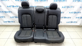 Rear row of seats 2nd row Audi Q5 80A 18- leather, black, heated, dented, dry cleanable