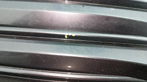 Lower grille in front of bumper Toyota Camry v70 18-20 hybrid XLE, under parking sensors, broken mount, pressed, scratches, bumps