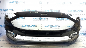 Front bumper bare Ford Fusion mk5 17-18 black, pressed