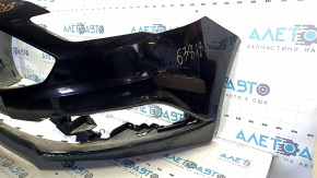 Front bumper bare Ford Fusion mk5 17-18 black, pressed