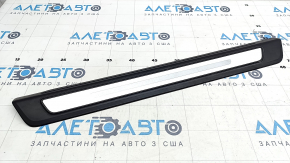 Door sill outer front left Audi Q5 80A 18- black with chrome, scratches