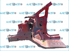 Front right quarter Ford Fiesta 11-19 red RR