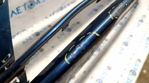 Bare front bumper VW Jetta 15-18 USA blue, pressed, crack in mount
