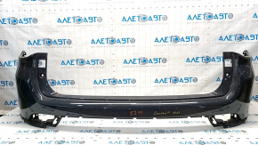 Bare rear bumper upper part Jeep Compass 17 - without parking sensors, graphite, broken fasteners