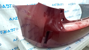 Rear bumper bare Toyota Prius V 12-17 without lip, red, broken mount