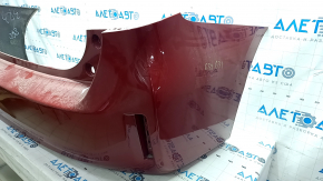 Rear bumper bare Toyota Prius V 12-17 without lip, red, broken mount