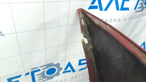 Rear bumper bare Toyota Prius V 12-17 without lip, red, broken mount