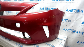 Front bumper bare Toyota Prius V 12-14 prerest, red, scratches