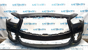 Front bumper bare Infiniti QX60 16-rest, black, painted,