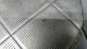 Rear row of seats 2nd row Toyota Camry v70 18 - leather black with brown, perforation, for dry cleaning, cracks, rusty at the bottom