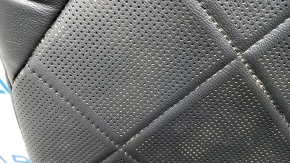 Rear row of seats 2nd row Toyota Camry v70 18 - leather black with brown, perforation, for dry cleaning, cracks, rusty at the bottom