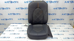 Toyota Camry v70 18 passenger seat upholstery - black and brown leather, perforation, heating, scratches, rusty underneath, dry cleaning