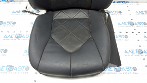 Toyota Camry v70 18 passenger seat upholstery - black and brown leather, perforation, heating, scratches, rusty underneath, dry cleaning