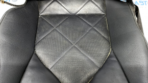 Toyota Camry v70 18 passenger seat upholstery - black and brown leather, perforation, heating, scratches, rusty underneath, dry cleaning