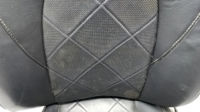 Toyota Camry v70 18 passenger seat upholstery - black and brown leather, perforation, heating, scratches, rusty underneath, dry cleaning