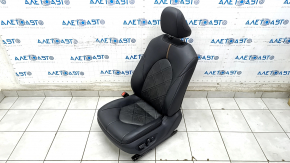 Driver's seat Toyota Camry v70 18- without airbag, electric, leather black with brown, heating, perforation, driftwood, non-working electrics, rusty, no runner drive, for dry cleaning