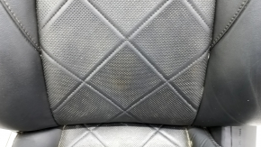 Driver's seat Toyota Camry v70 18- without airbag, electric, leather black with brown, heating, perforation, driftwood, non-working electrics, rusty, no runner drive, for dry cleaning