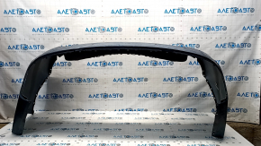 Rear bumper bare Ford Fusion mk5 19-20 blue, for 4 parking sensors without Park Assist, cracked