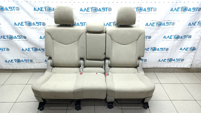 Rear row of seats 2nd row Toyota Prius V 12-17 beige velour, needs cleaning, plastic turned white, scratches