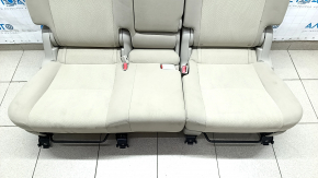 Rear row of seats 2nd row Toyota Prius V 12-17 beige velour, needs cleaning, plastic turned white, scratches