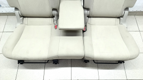 Rear row of seats 2nd row Toyota Prius V 12-17 beige velour, needs cleaning, plastic turned white, scratches