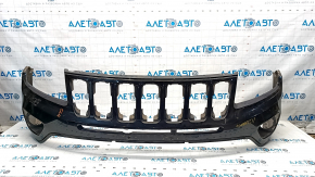 Bumper front bare upper part Jeep Compass 11-16 black, cracked