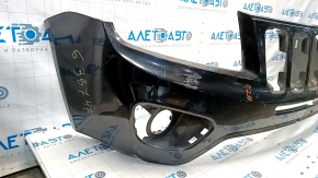 Bumper front bare upper part Jeep Compass 11-16 black, cracked