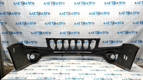 Bumper front bare upper part Jeep Compass 11-16 black, cracked