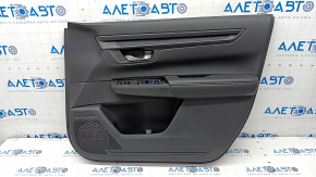 Door trim card front right Honda CRV 23- leather black, scratches