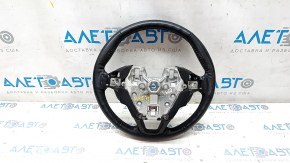 Naked steering wheel Ford Fusion mk5 13-20 black leather, worn, scratches dents
