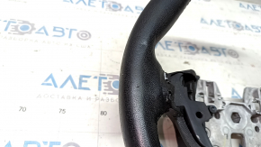 Naked steering wheel Ford Fusion mk5 13-20 black leather, worn, scratches dents