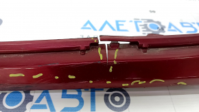 Front bare bumper Toyota Camry v70 18-20 LE\XLE for parking sensors, red, torn, dented, scratches, broken fasteners