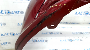 Front bare bumper Toyota Camry v70 18-20 LE\XLE for parking sensors, red, torn, dented, scratches, broken fasteners